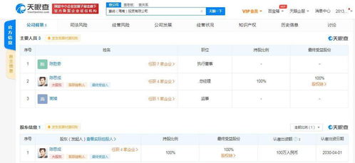 陳思成海南成立投資公司，業(yè)務(wù)涵蓋資金投資與項目策劃服務(wù)